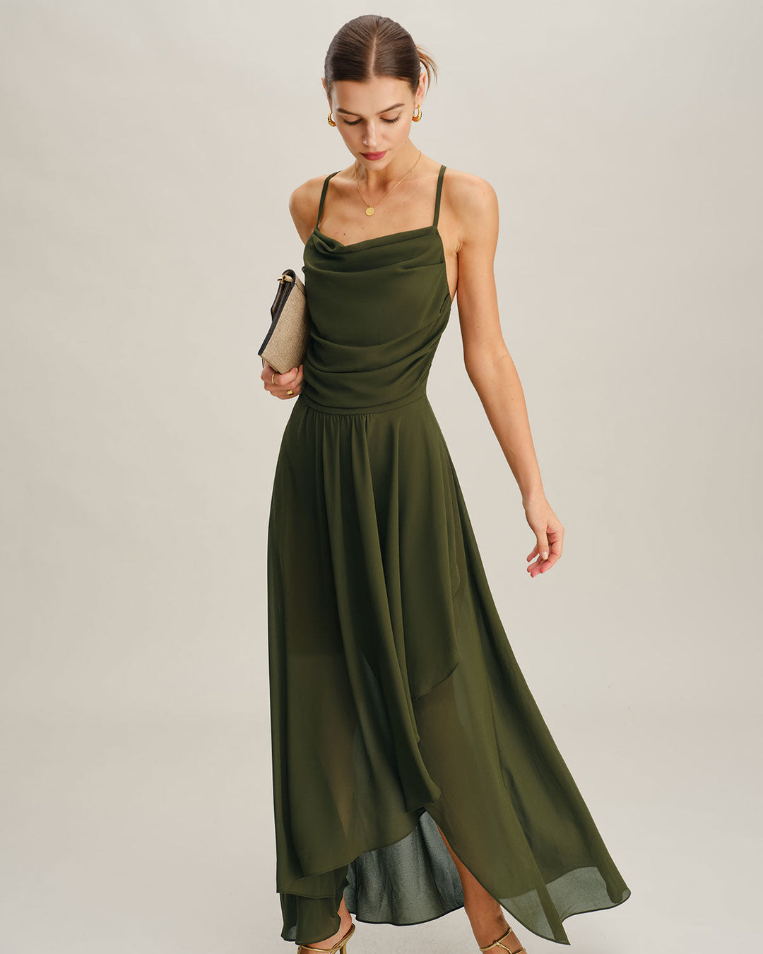 Daphne | Chiffon A-Line Maxi Dress