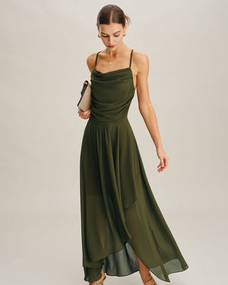Daphne | Chiffon A-Line Maxi Dress