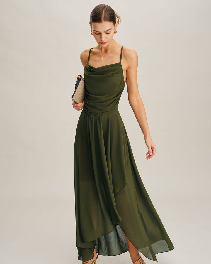 Daphne | Chiffon A-Line Maxi Dress