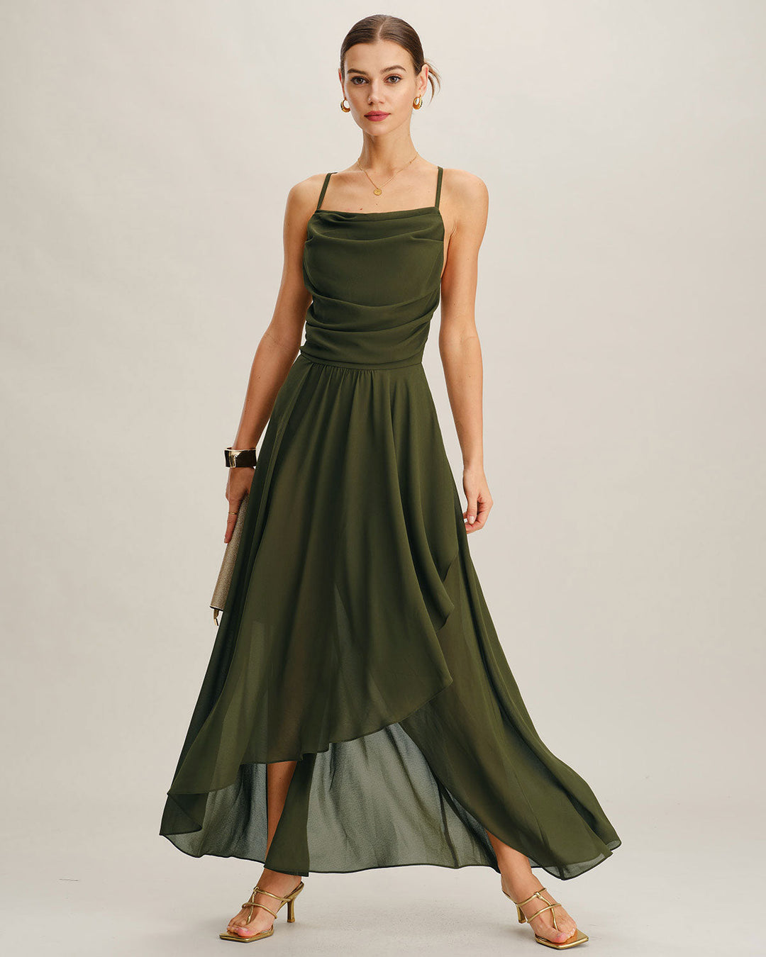 Daphne | Chiffon A-Line Maxi Dress