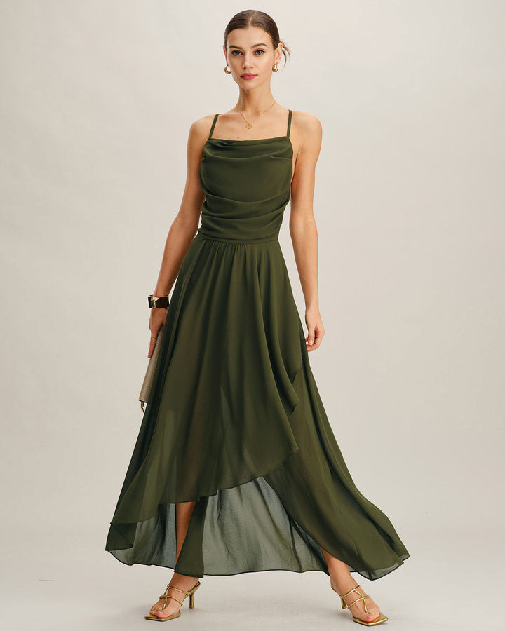 Daphne | Chiffon A-Line Maxi Dress