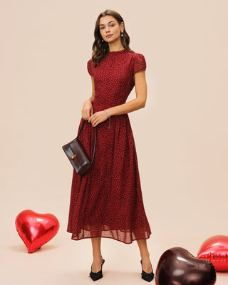 Marisol | Cap Sleeve Floral Chiffon Maxi Dress
