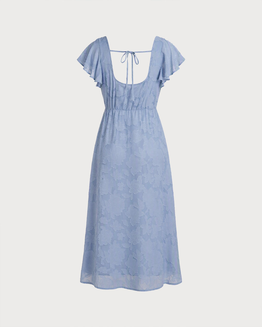 Adeline | Floral Square-Neck Midi Dress