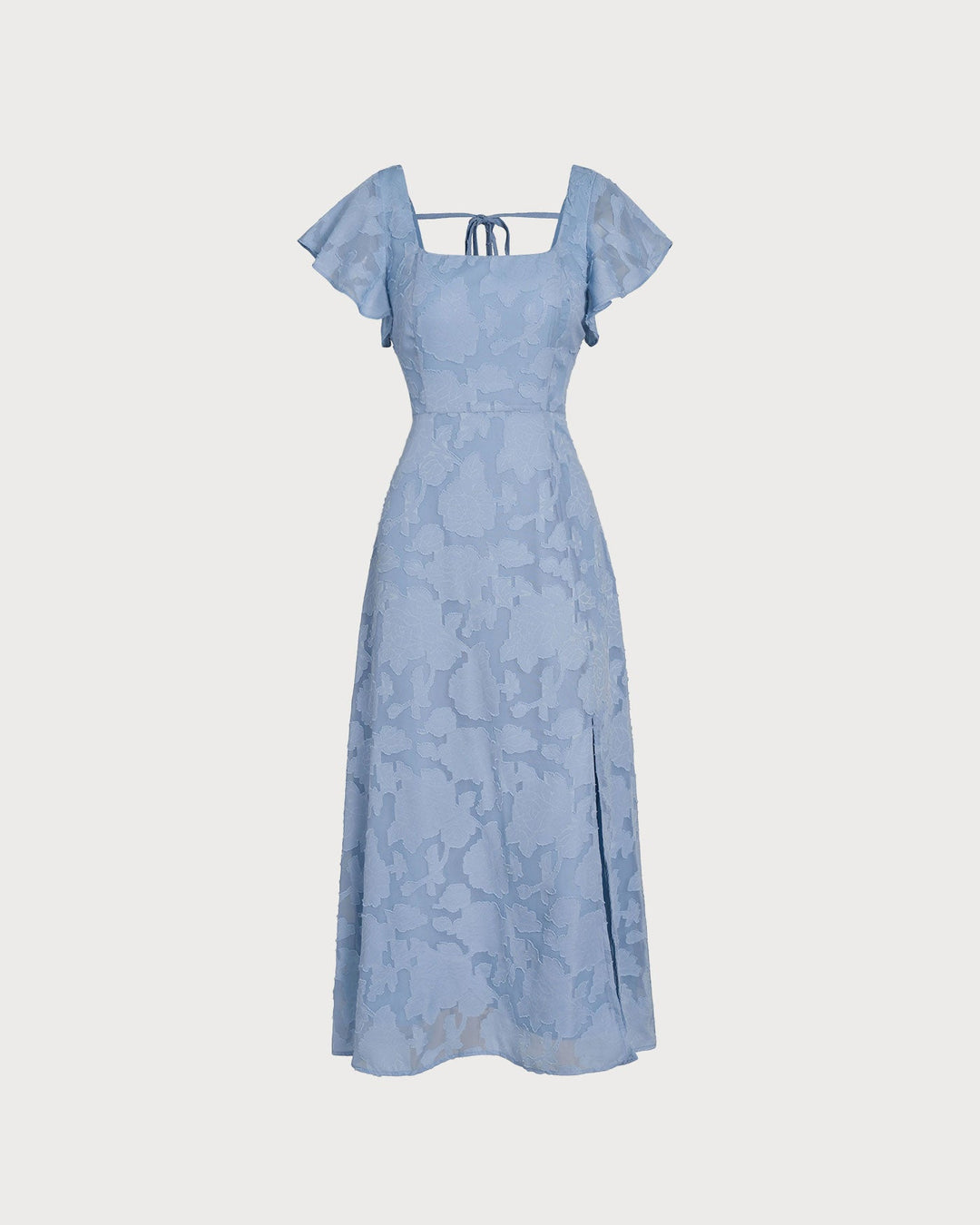 Adeline | Floral Square-Neck Midi Dress
